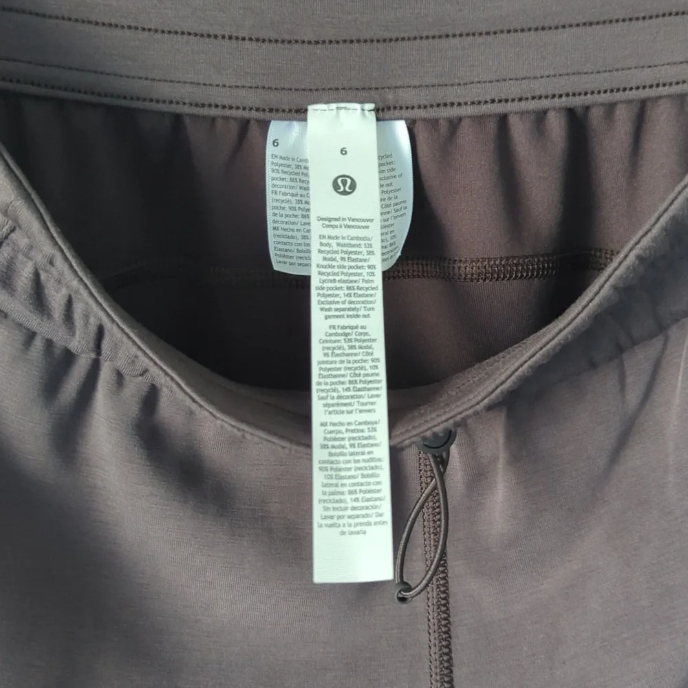 NWOT - lululemon Softstreme High Rise Pants Regular - Sequoia - Size 6 - Picture 6 of 9